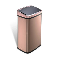 Nine Stars 13.2-Gal. Stainless Steel Sensor Trash Can - Gold