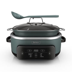 Ninja 8-in-1 PossibleCooker Plus 7.5 Qt Multi-Cooker, Slow Cooker, Steamer, Dutch Oven, MC2000 Sage Green