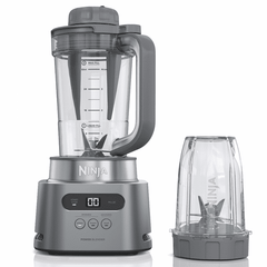 Ninja TWISTi 34-Oz Blender, Smoothie & Nutrient Extractor, 5 Auto-iQ Preset Programs, 18-Oz To-Go Cup, 1500PW, SS150 Gray