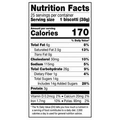 Nonni’s Biscotti, Almond Dark Chocolate, 1.34 oz, 25-count