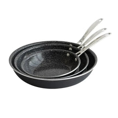 Nordic Ware Basalt Ceramic Non-Stick 3-Piece Skillet Set - USA MEGA SHOP