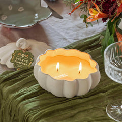 Northern Lights Ceramic 9 oz. Pumpkin Candle - USA MEGA SHOP