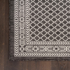 Nourison Garden Spring Indoor/Outdoor Rug Collection, Meadow Black - USA MEGA SHOP