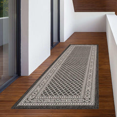 Nourison Garden Spring Indoor/Outdoor Rug Collection, Meadow Black - USA MEGA SHOP