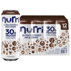 Nurri 30g Protein Shake, Chocolate, 11 fl oz, 12-pack - USA MEGA SHOP