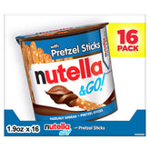 Nutella & GO! Hazelnut and Cocoa Spread With Pretzels, 1.9 oz, 16 Pack