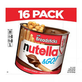 Nutella & Go! Hazelnut Spread with Breadsticks, On-the-Go Snack Cups, Snack Packs, 16 ct./1.8 oz. - USA MEGA SHOP