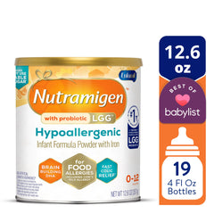Nutramigen with Probiotic LGG Hypoallergenic Powder Baby Formula, 12.6 oz Can - USA MEGA SHOP