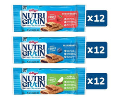 Kellogg's Nutri-Grain Soft Baked Breakfast Bars, Variety Pack, 1.3 oz (36-pk)