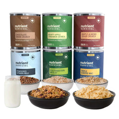 Nutrient Survival Freeze Dried Emergency Food Supply 6-count (122 Total Servings) - USA MEGA SHOP