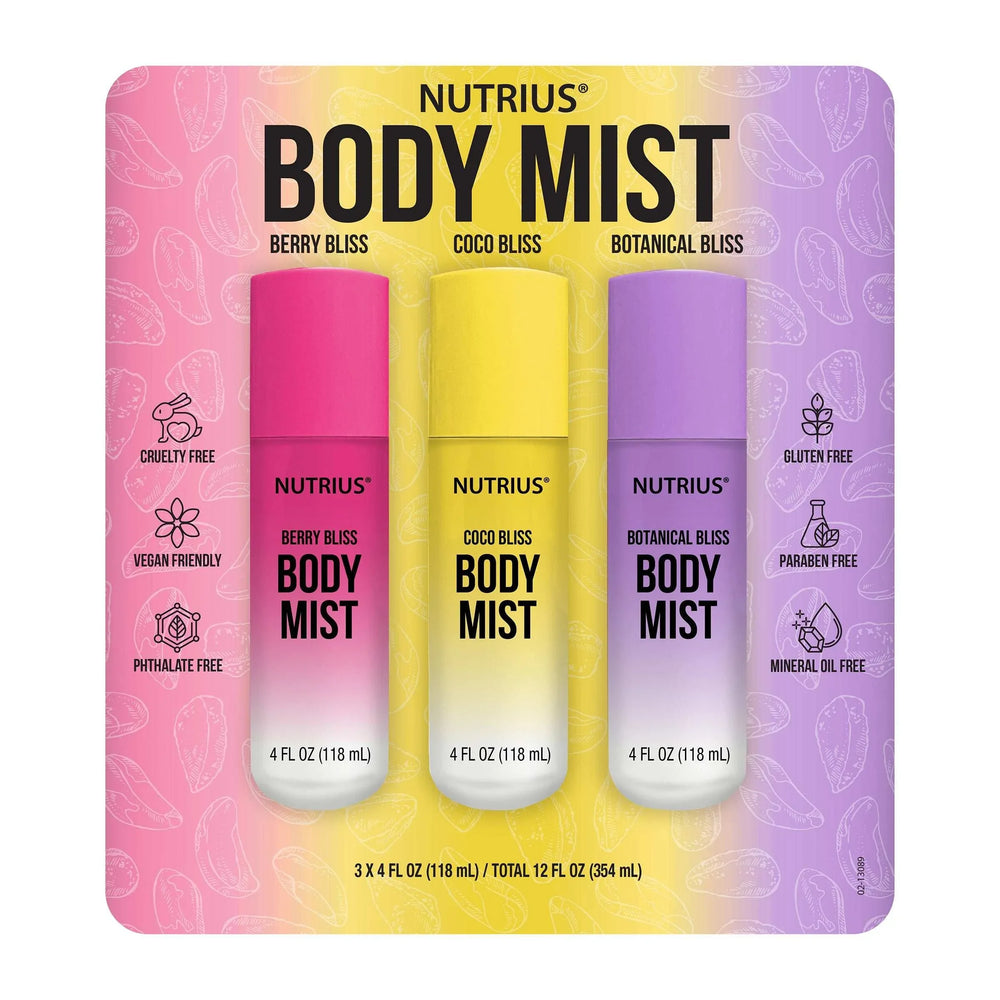Nutrius Body Mist, 4 fl oz, 3-pack - USA MEGA SHOP
