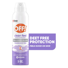 OFF! Clean Feel Picaridin Insect Repellent Aerosol, Mosquito & Bug Spray, 5 oz