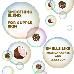 OGX Smoothing + Coconut Coffee Exfoliating Body Scrub, 19.5 Fl oz