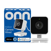 onn Indoor Camera Wired, 1080p HDR Video, with Google Home and Gemini – Search Video History, Event Descriptions - USA MEGA SHOP