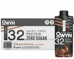 OWYN 32g Pro Elite Protein Shake, Chocolate, 11.15 fl oz, 18-pack - USA MEGA SHOP