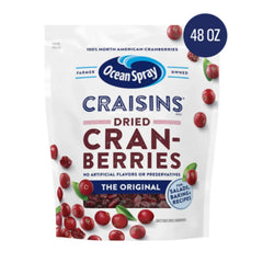 Ocean Spray Craisins, Original Dried Cranberries, 48 oz. - USA MEGA SHOP