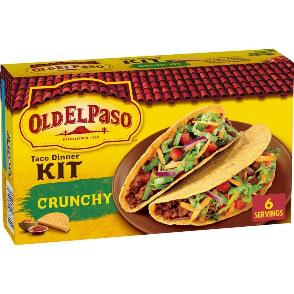 Old El Paso Crunchy Taco Dinner Kit, Easy Meal Prep, 12 Count, 8.8 oz - USA MEGA SHOP