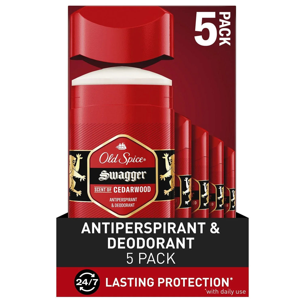 Old Spice Swagger Antiperspirant & Deodorant for Men, 2.6 oz., 5 pk. - USA MEGA SHOP