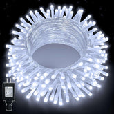 Ollny 66ft 200 LED Christmas String Lights, 8 Lighting Modes 3 Timing Waterproof Indoor Outdoor Christmas Lights for Holiday Decorations, White - USA MEGA SHOP