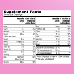 One A Day Women's Prenatal Multivitamin with Folic Acid, DHA and Iron, 60 Ct