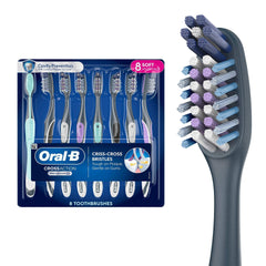 Oral-B CrossAction Advanced Soft Bristle Toothbrush, 8-pack - USA MEGA SHOP