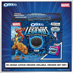 Oreo Chocolate Sandwich Cookies, Marvel Stuf Of Legends, Variety Pack, 40 ct. - USA MEGA SHOP