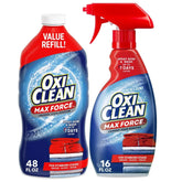 Oxiclean Max Force Advanced Laundry Stain Remover, 48 fl. oz. Refill + 16 fl. Oz. Trigger Spray - USA MEGA SHOP