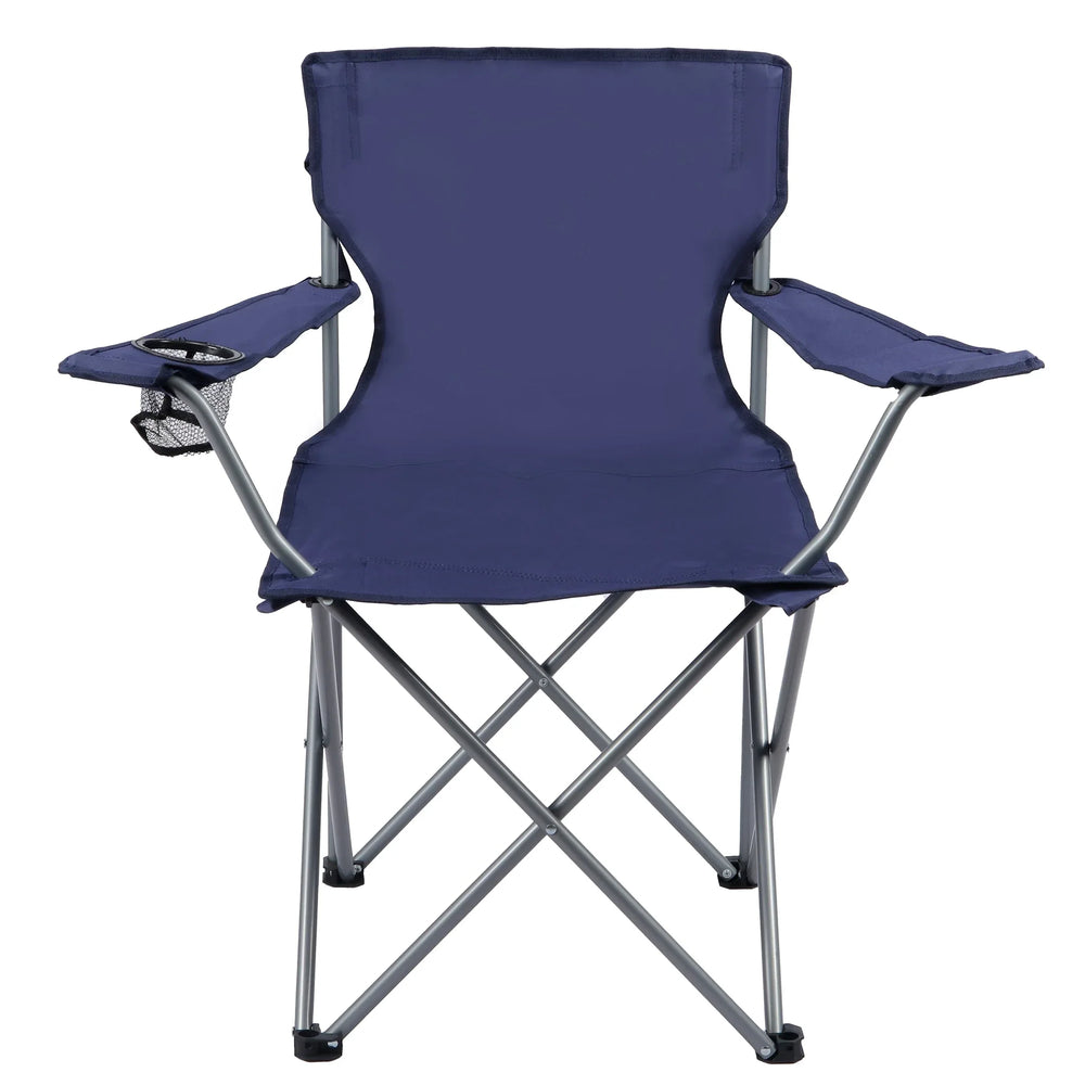 Ozark Trail Folding Camp Chair with Cup Holder – Lightweight, Portable Outdoor Chair for Camping, Tailgating & Sports – Peri Night - USA MEGA SHOP