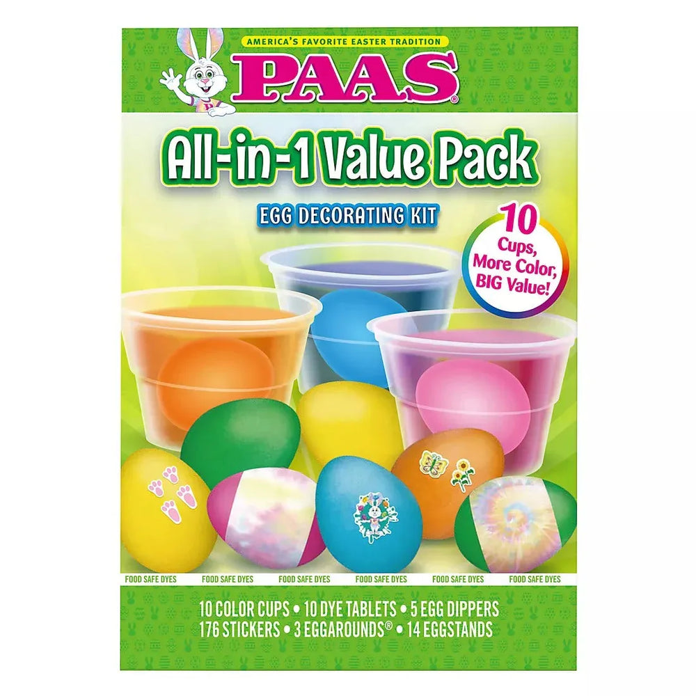 PAAS All-in-1 Value Pack Egg Decorating Kit - USA MEGA SHOP