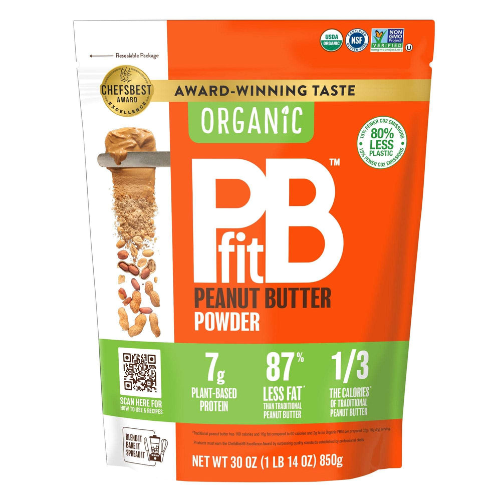 PBfit Organic Peanut Butter Powder, 30 oz