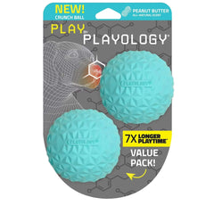 Play by Playology Dog Toys Interactive Dog Balls Crunchy Ball Toy 2-Pack - USA MEGA SHOP