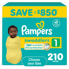 Pampers Swaddlers Diapers, Sizes Newborn-8 - USA MEGA SHOP