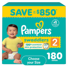 Pampers Swaddlers Diapers, Sizes Newborn-8