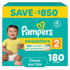 Pampers Swaddlers Diapers, Sizes Newborn-8 - USA MEGA SHOP
