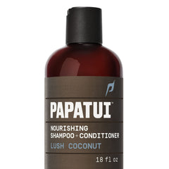 Papatui Nourishing Men's Shampoo and Conditioner 2-in-1, Lush Coconut, 18 fl oz (PACK OF 3 )