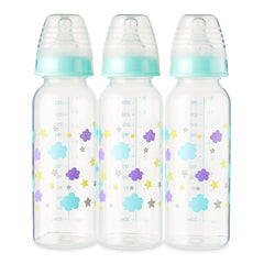 Parent's Choice Bottle, Newborns, Unisex, Cloud Print, 3 Pack, 9 fl oz