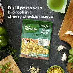 Knorr Pasta Sides Cheddar Broccoli Fusilli Made with No Artificial Flavors, 4.3 Oz Pouch - USA MEGA SHOP