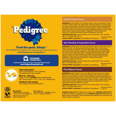 Pedigree Choice Cuts In Gravy Adult Soft Wet Dog Food Variety Pack, 3.5 oz Pouches, 18 Count - USA MEGA SHOP