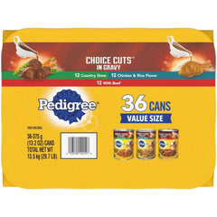 Pedigree Variety Pack, Choice Cuts in Gravy Dog Food, 13.2 oz., 36 ct.