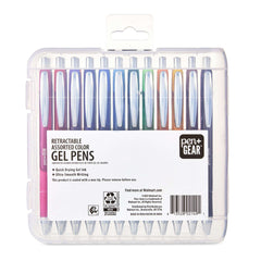 Pen+Gear Retractable Gel Pens, Medium Point, 0.7mm, Assorted Colors, 24 Count