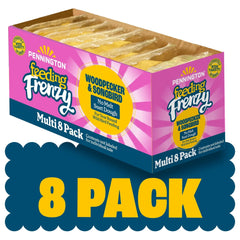 Pennington Feeding Frenzy No-Melt Suet Dough Woodpecker & Songbird Suet Cakes for Wild Birds, Wild Bird Food, 10 Oz. Cake, 8 Count Value Pack, Fresh - USA MEGA SHOP