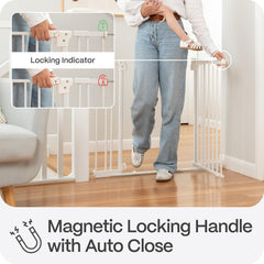 Perma Child Safety Safe Step Baby Gate with Rental Safe Wall Protectors