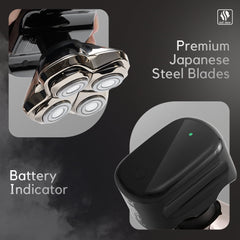 Pitbull Silver PRO Head & Face Shaver | USB charging cable included | Verified Seller Skull Shaver | Refrain From Other Listed Resellers