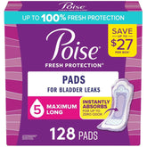 Poise Postpartum Incontinence Pads, 5 Drop Max Absorbency, 128 ct. - USA MEGA SHOP