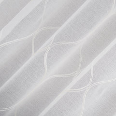 Portside Embroidered Trellis Sheer Curtains, 2-pack - USA MEGA SHOP