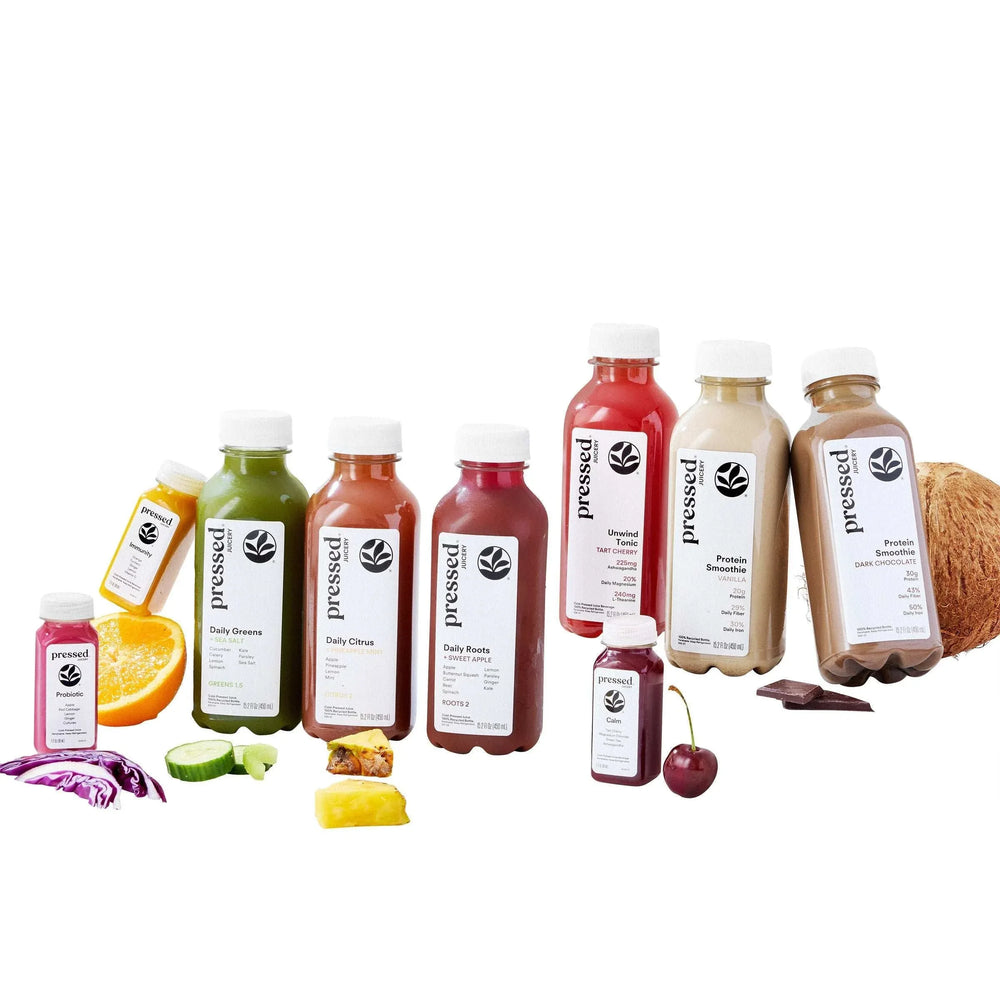 Pressed Juicery 3-day Juice + Protein Cleanse - 27 bottles, 18 Juices & 9 Shots - USA MEGA SHOP