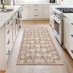 Prima Area Rug Collection, Eta Rust - USA MEGA SHOP
