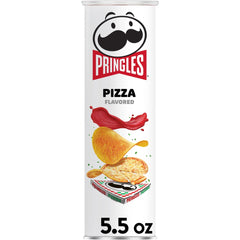Pringles Pizza Potato Crisps Chips, Lunch Snacks, 5.5 oz Canister