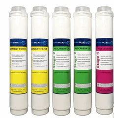 Pure Blue H2O 5PC Reverse Osmosis Filter System Replacement Filters