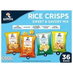 Quaker Rice Crisps, Variety Pack, 36-count - USA MEGA SHOP